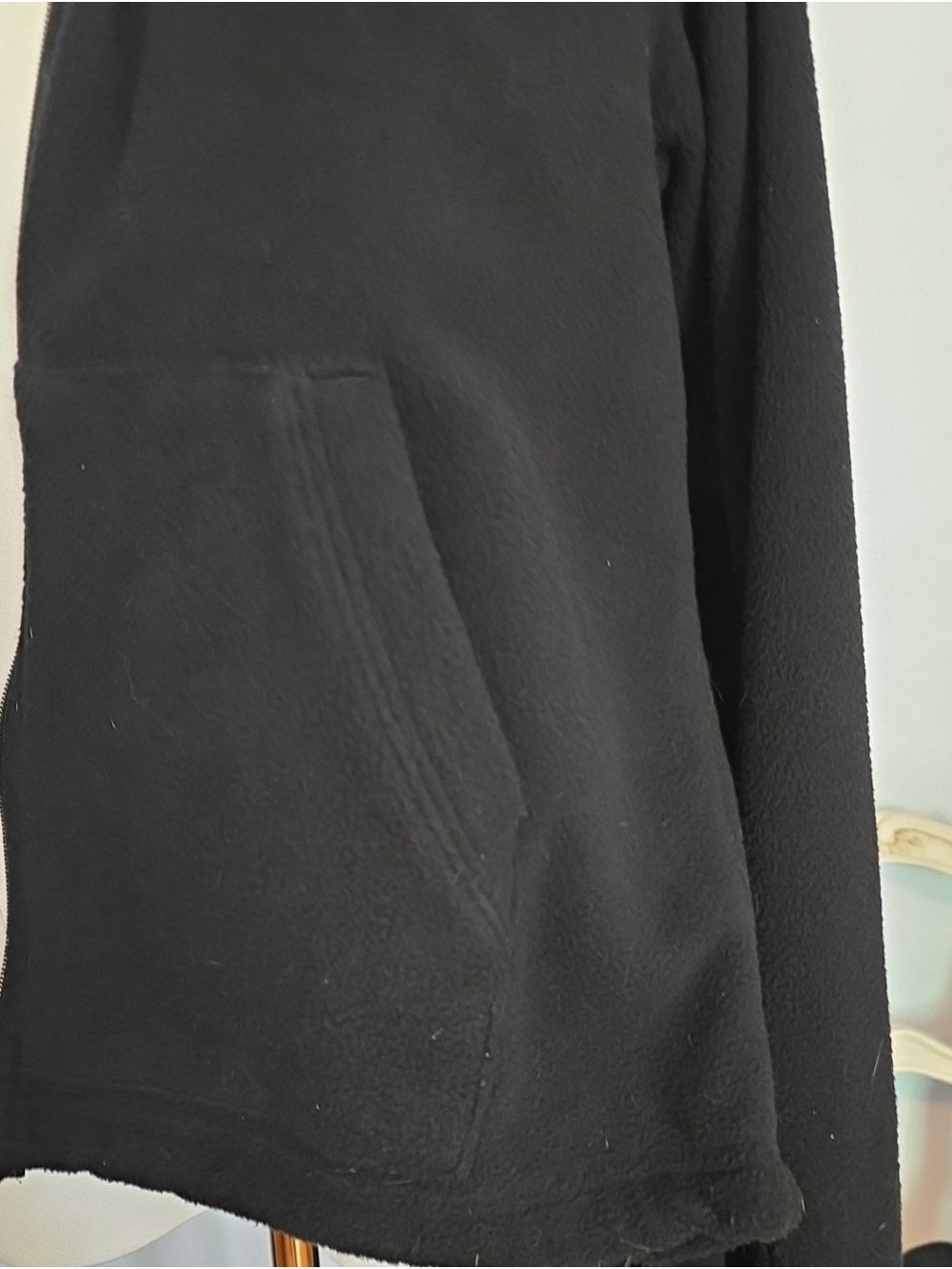 Men's Reel Legends Sportsman's Zip Front  Mock Neck Black Fleece Jacket M, NWT - Picture 10 of 14